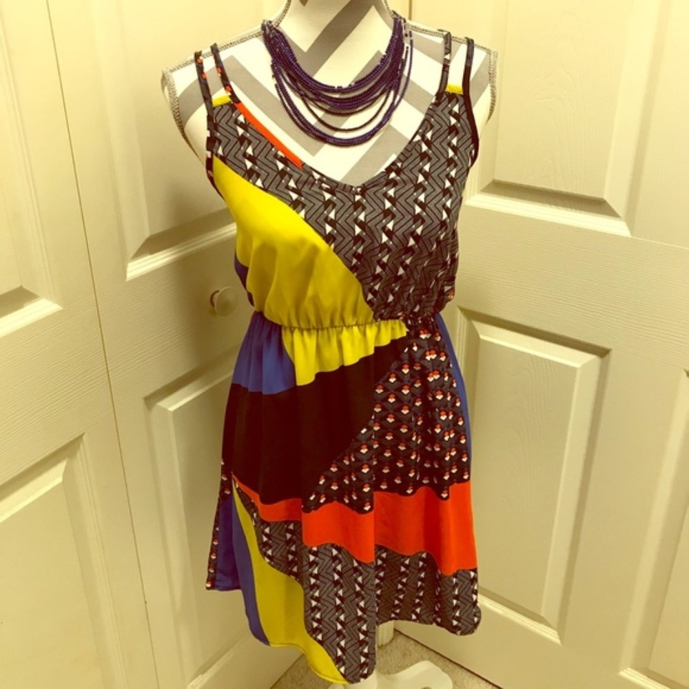 Geometric Print Dress